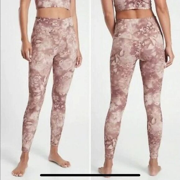 Athleta Pants - Athleta Women's leggings Elation Antoinette Velvety Pink Rose M